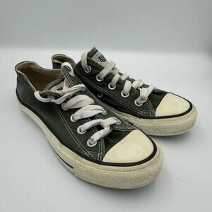 Converse Chuck Taylor All Star Low Top Green Canvas Sneakers Unisex Sz W5 / M3